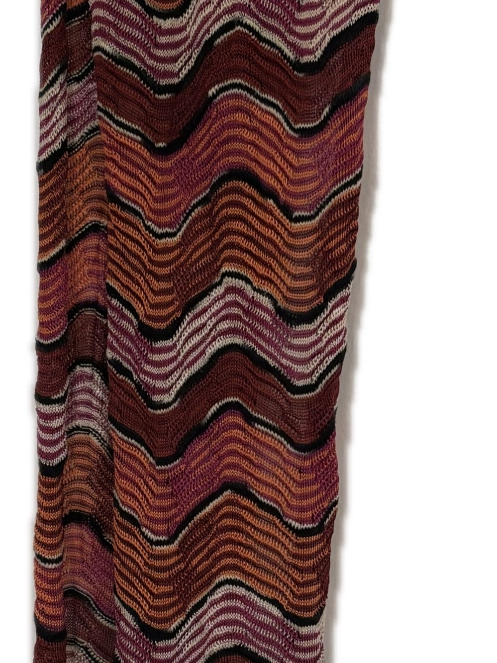 Missoni Scarf in Red, Burgundy, Orange, Pink, and White